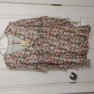 Anthropologie Raga Alexandra Flouncy Romantic Babydoll Floral Mini Dress- Size S